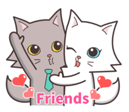 cute cat small snow(Warm conversation) sticker #4887845