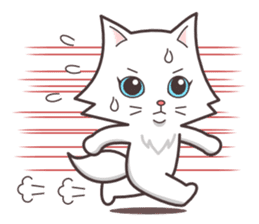 cute cat small snow(Warm conversation) sticker #4887850