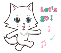 cute cat small snow(Warm conversation) sticker #4887852