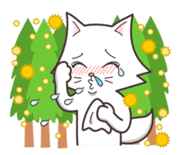 cute cat small snow(Warm conversation) sticker #4887857