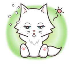 cute cat small snow(Warm conversation) sticker #4887858