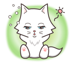 cute cat small snow(Warm conversation) sticker #4887858