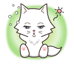cute cat small snow(Warm conversation) sticker #4887858