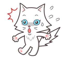 cute cat small snow(Warm conversation) sticker #4887860