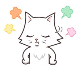 cute cat small snow(Warm conversation) sticker #4887861