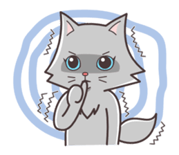 cute cat small snow(Warm conversation) sticker #4887862