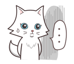 cute cat small snow(Warm conversation) sticker #4887864