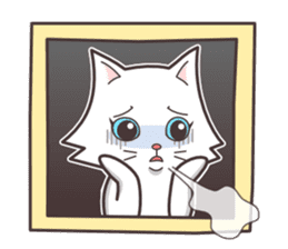 cute cat small snow(Warm conversation) sticker #4887865