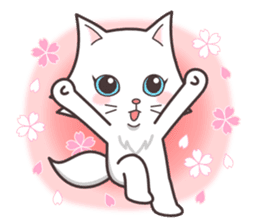 cute cat small snow(Warm conversation) sticker #4887866