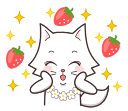 cute cat small snow(Warm conversation) sticker #4887868