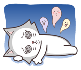 cute cat small snow(Warm conversation) sticker #4887869