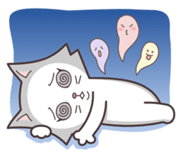 cute cat small snow(Warm conversation) sticker #4887869