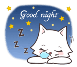 cute cat small snow(Warm conversation) sticker #4887871