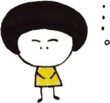 Kuu & Mii (Black hair Ver.) sticker #4888612