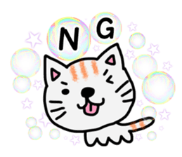 Soap bubbles and a dog and cat. sticker #4889349