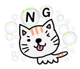 Soap bubbles and a dog and cat. sticker #4889349