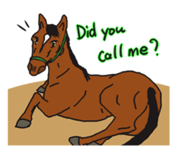 THE LUCKY NINE HORSES English Ver. sticker #4889692