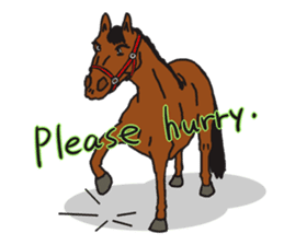THE LUCKY NINE HORSES English Ver. sticker #4889698