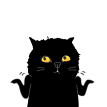Dusky cat sticker #4889752