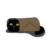 Dusky cat sticker #4889753