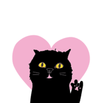 Dusky cat sticker #4889759