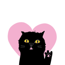 Dusky cat sticker #4889759