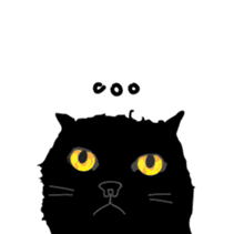 Dusky cat sticker #4889762