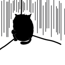 Dusky cat sticker #4889763