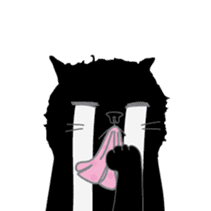 Dusky cat sticker #4889766