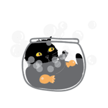 Dusky cat sticker #4889767