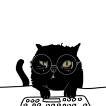 Dusky cat sticker #4889771