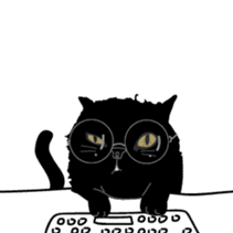 Dusky cat sticker #4889771
