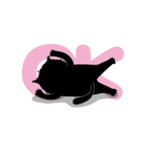Dusky cat sticker #4889774