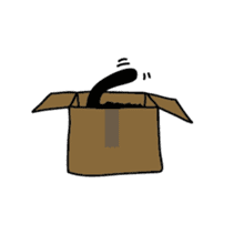 Dusky cat sticker #4889790