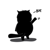 Dusky cat sticker #4889791