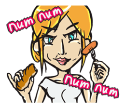 I'm a girl English version sticker #4889854