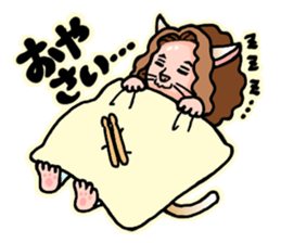 Drumming Cat Bea !! sticker #4890314