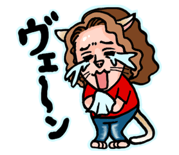 Drumming Cat Bea !! sticker #4890318