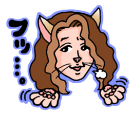 Drumming Cat Bea !! sticker #4890322