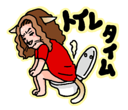 Drumming Cat Bea !! sticker #4890328