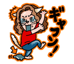 Drumming Cat Bea !! sticker #4890329