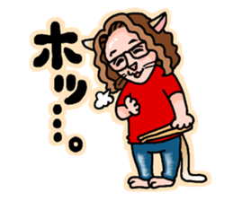 Drumming Cat Bea !! sticker #4890335