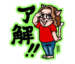 Drumming Cat Bea !! sticker #4890337