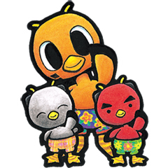 Birds of character "Nindori"