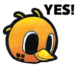 Birds of character "Nindori" sticker #4891112