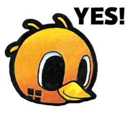 Birds of character "Nindori" sticker #4891112