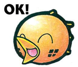 Birds of character "Nindori" sticker #4891113