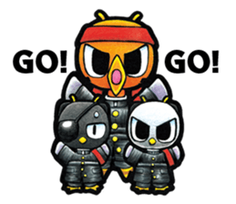 Birds of character "Nindori" sticker #4891116