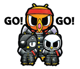 Birds of character "Nindori" sticker #4891116