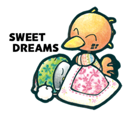 Birds of character "Nindori" sticker #4891118